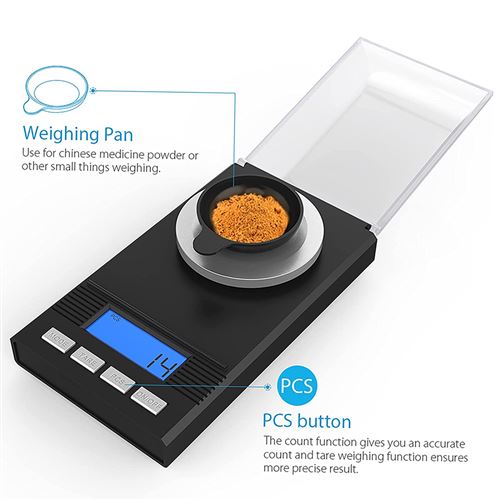 Mini Balance de poche portable haute précision, 0.001g avec affichage  numérique à LED (100g) - Outils de mesure à la Fnac
