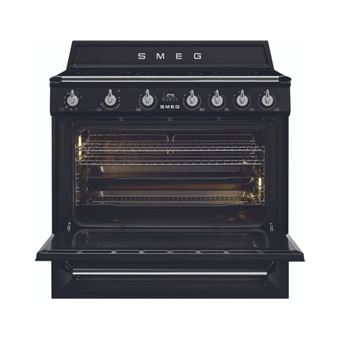 Centre de cuisson Victoria, 90 cm, mono-cavite, plan induction, four MF, noir