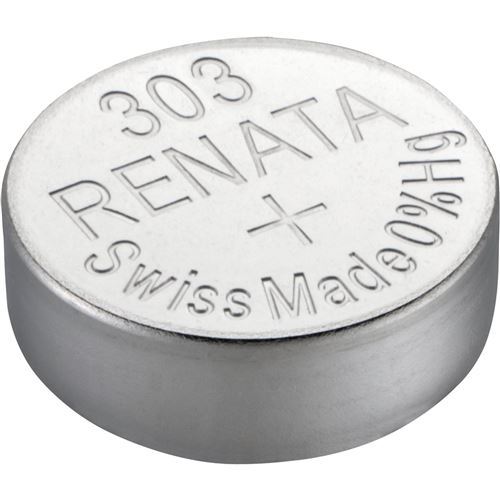 RENATA Pile bouton Silver Oxyde 303 / SR44SW 0% Mercure 1,55V