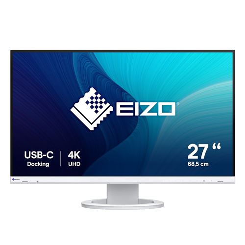 Écran PC Eizo FlexScan EV2740S 27" Ultra HD 4K 60Hz IPS Blanc Haut-parleurs USB-C - Image 3