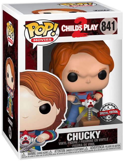 Figurine Funko Pop! N°841 - Chucky - Chucky Avec Buddy Et Ciseaux Géants