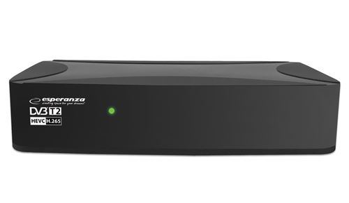 Décodeur TV Esperanza EV108R, câble noir