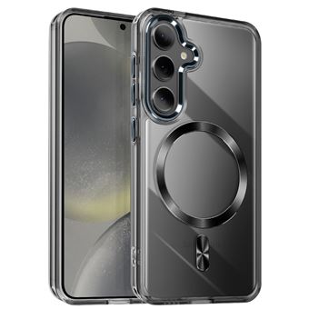 Coque MagSafe pour Samsung S24 Plus et S25 Plus Dos Cristal Color Avizar Noir - 1
