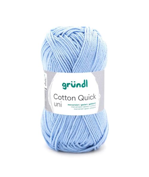 Fil à tricoter COTTON QUICK UNI - Gründl - PPSC - certifié Oeko-Tex(...) - 148 Bleu