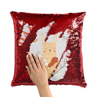 Coussin Lapin - Rouge
