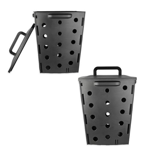 VEVOR Composteur de Jardin 300 L Bac a Compost Exterieur sans BPA avec  Couvercle Porte Inferieure
