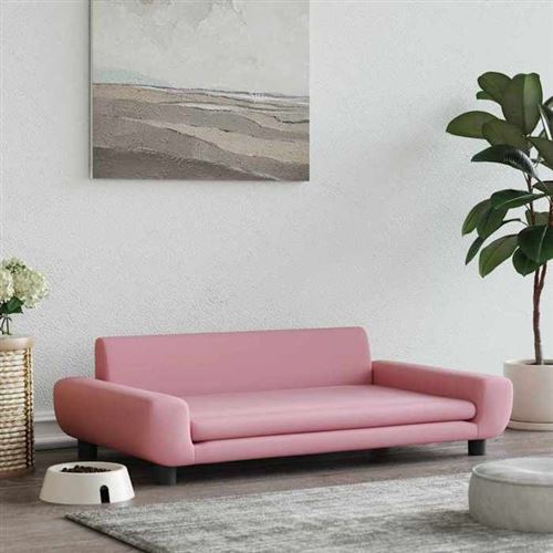 vidaXL Hundebett Rosa 100x54x33 cm Samt