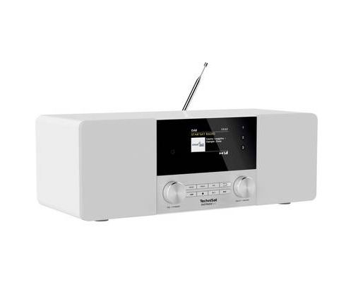 TechniSat DIGITRADIO 4C Radio de table DAB+, FM, DAB Bluetooth blanc