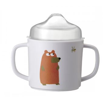 Tasse et gobelet bébé Lassig - Tasse d´aprentissage Little Water Cygne  beige