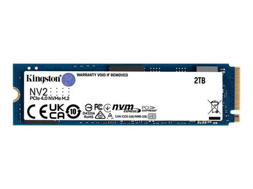 Kingston NV2 - SSD - 2 To - interne - M.2 2280 - PCIe 4.0 x4 (NVMe)