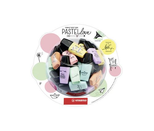 STABILO Surligneur BOSS MINI Pastellove, présentoir de 50
