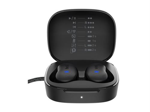 Belkin Noir Soundform Anywhere Casque Avec Fil &Sans Fil Ecouteurs Appels/Musique Usb Type-C Bluetooth - Neuf - Image 6