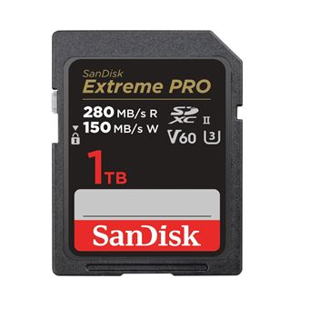 SanDisk Extreme PRO 1To SDXC™ UHS-II V60 280/150Mb/s - 1