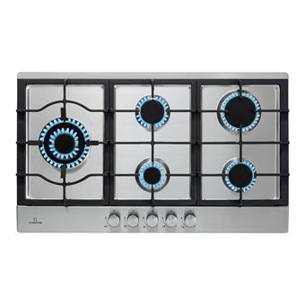 Table de cuisson - Klarstein Ignito Chef - Plaque de cuisson - 5 zones - Brûleurs Sabaf - Argent - 1