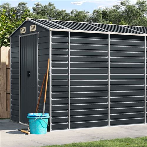 vidaXL Abri de Jardin, Cabane à Outils avec Poignées, Remise à Outils avec Toit Inclinable, Abri de Rangement Patio, 3188261