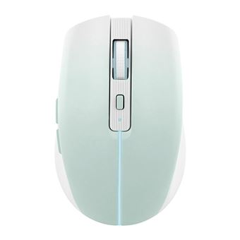 T'nB - Souris - dual connect, rechargeable - 6 boutons - sans fil - Bluetooth, 2.4 GHz - récepteur sans fil USB - bleu