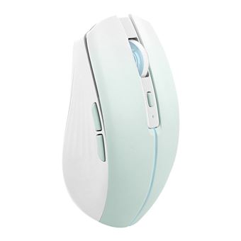 T'nB - Souris - dual connect, rechargeable - 6 boutons - sans fil - Bluetooth, 2.4 GHz - récepteur sans fil USB - bleu