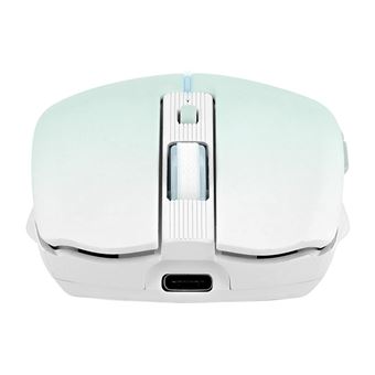 T'nB - Souris - dual connect, rechargeable - 6 boutons - sans fil - Bluetooth, 2.4 GHz - récepteur sans fil USB - bleu