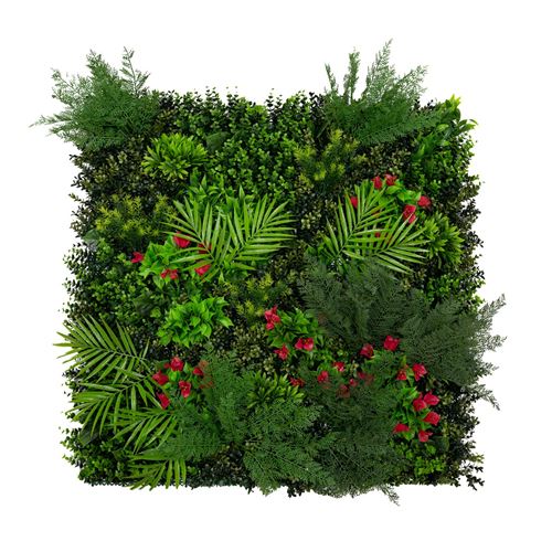 Monstershop Mira Artificial Wall Tile - 100cm x 100cm in Green
