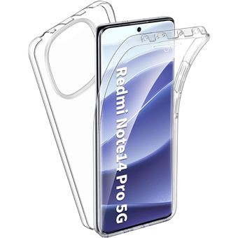 Coque 360 degrés intégrale pour Xiaomi Redmi Note 14 Pro 5G Protection arrière PC Case et Avant en TPU Transparente - XEPTIO - 1