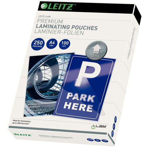 Leitz Pochettes de plastification ILAM 250 microns A4 100 pcs