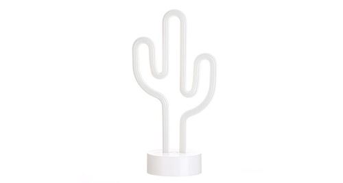 GENERIQUE - Veilleuse LED Cactus - Lampe Décorative Murale - Blanc - Image 2