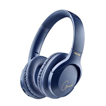 NGS Artica Greed - Écouteurs avec micro - circum-aural - Bluetooth - sans fil, filaire - jack 3,5mm - bleu - 1