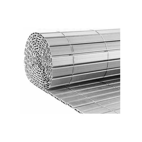 Jet7garden - Canisse en PVC gris perle double face qualité + 1.20 x 2.5 m