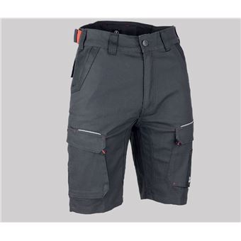 Bermuda Paléo multipoches stretch - Gris nuit / Noir - T.58 - LMA - 6165-58 - 1