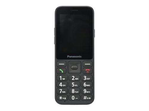 Panasonic KX-TU250 - 4G téléphone de service - RAM 64 Mo - microSD slot - Écran LCD - 240 x 320 pixels - rear camera 1,2 MP - noir