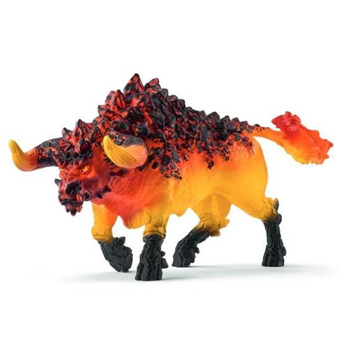 Non Communiqué Noir Figurine Taureau De Feu, Schleich 42493 Eldrador Creatures, Des 7 Ans
