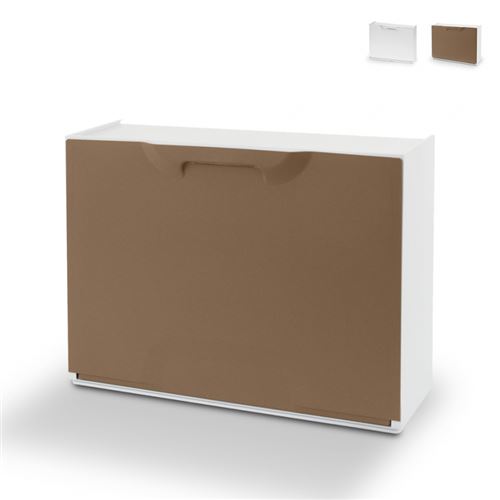 Armoire à chaussures design modulaire moderne et peu encombrante 51x17x40cm, Couleur: Beige