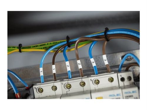 Brother Gaine thermo-r&eacute;tractable HSE-631E - Noir sur jaune