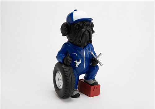 Non Communiqué Bleu Statue : Chien Mécano - Amadeus - Résine