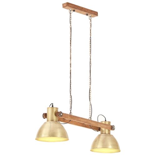 VIDAXL - Lampe Suspendue Industrielle - E27 - Laiton - Image 3