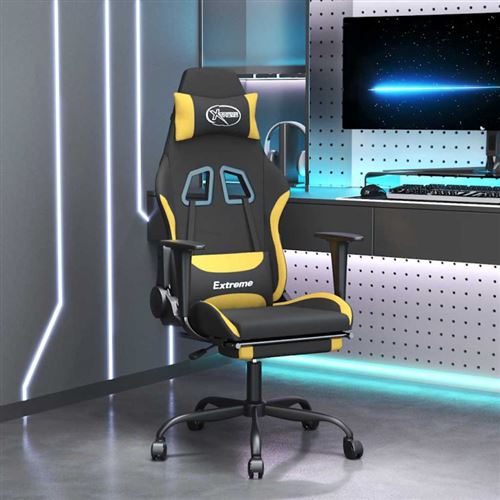 Furniture Limited - Sedia Da Gaming Massaggio E Poggiapiedi