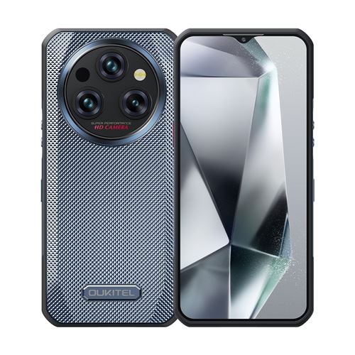 Smartphone Oukitel WP35S Gris : 6.56 , 6Go+256Go+1To, 11000mAh, Android 14,Empreinte digitale, Dual SIM 4G, NFC,Téléphone Portable-361g