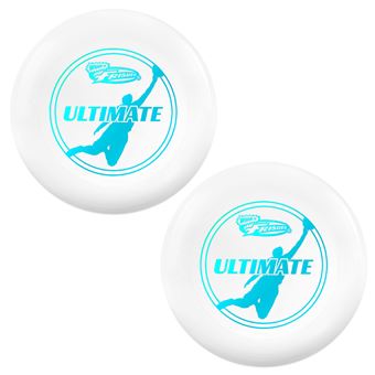 Frisbee Ultimate Disque volant 175 g, 27.31 cm – Disque d'entraînement pro pour compétition et loisir en extérieur - Lot de 2,  Bleu - 1