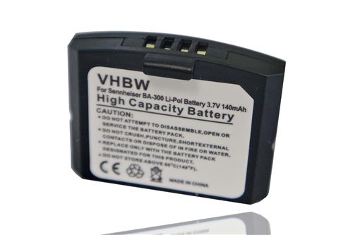 vhbw Batterie compatible avec Sennheiser IS 410, IS 410TV, RI 410