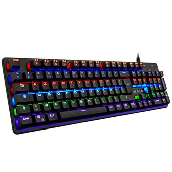 Clavier filaire Gaming Azerty The G-Lab Keyz Carbon V3 Noir