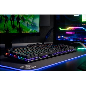 Clavier filaire Gaming Azerty The G-Lab Keyz Carbon V3 Noir