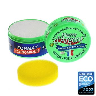 Pierre d'Argent format 500 g, parfum citron, nettoyant ...