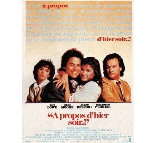 A propos d'hier Soir - 1986 - Demi Moore - AFFICHE