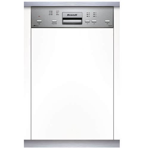 Brandt VS1010X - Lave-vaisselle - intégrable - Niche - largeur : 45 cm - profondeur : 58 cm - hauteur : 82 cm - acier inoxydable