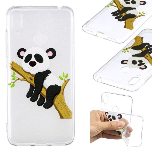Coque en TPU impression de motifs arbre d'escalade panda pour votre Huawei Y7 (2019)