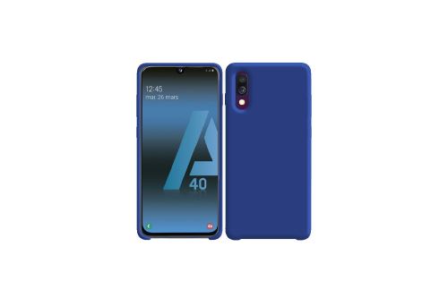 IBROZ Coque Silicone Soft Touch bleue pour Samsung Galaxy A40