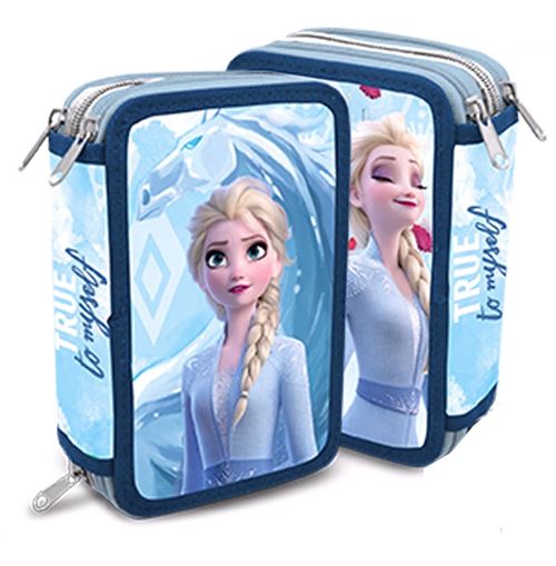 Trousse Frozen 12 x 20 x 6 cm polyester bleu