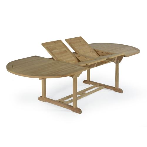 Table extensible ovale teck Ecograde Florence 200/300 x 110 cm