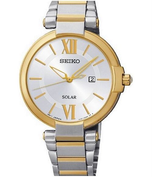 Seiko Solar Bicolour Bracelet WR montre SUT154P1