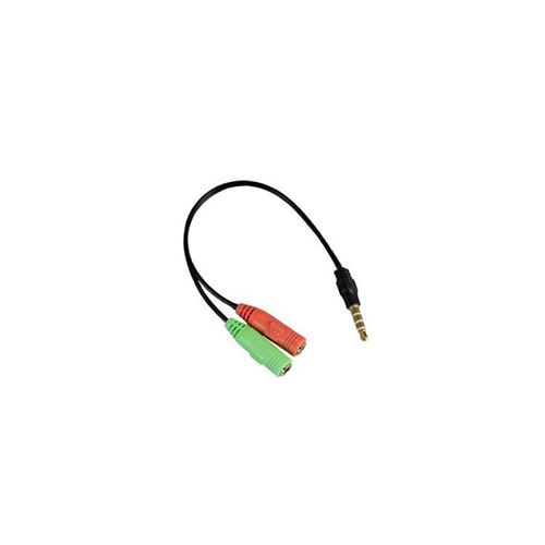 APM 422022 Adaptateur Jack 3.5 mm Mâle / Micro Et Casque Femelle